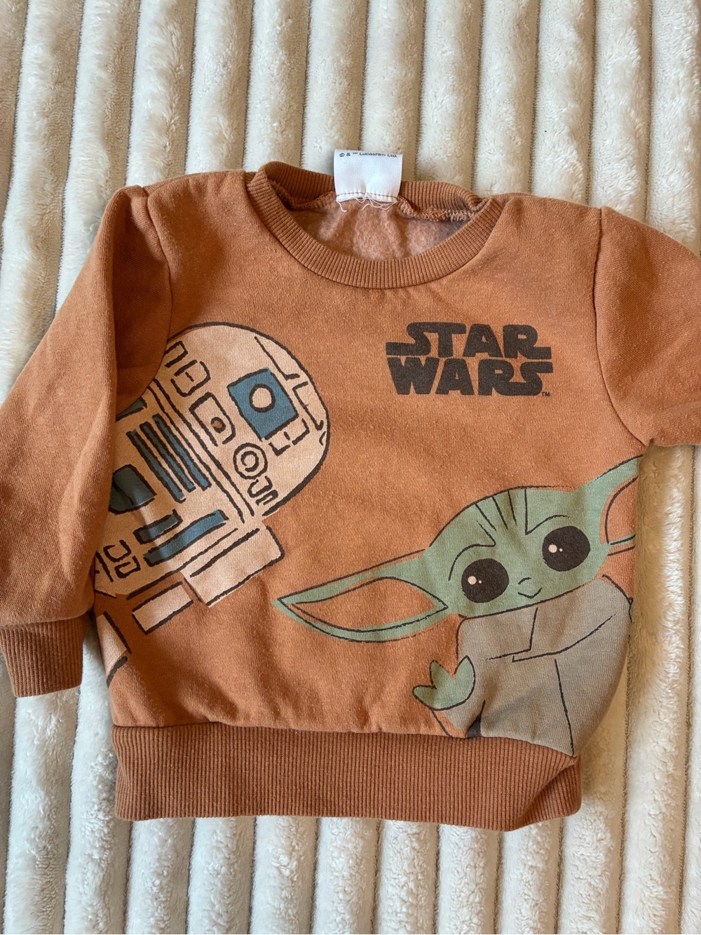 Star Wars 12M R2D2 Grogu Sweatshirt Baby Yoda Toddler Pullover